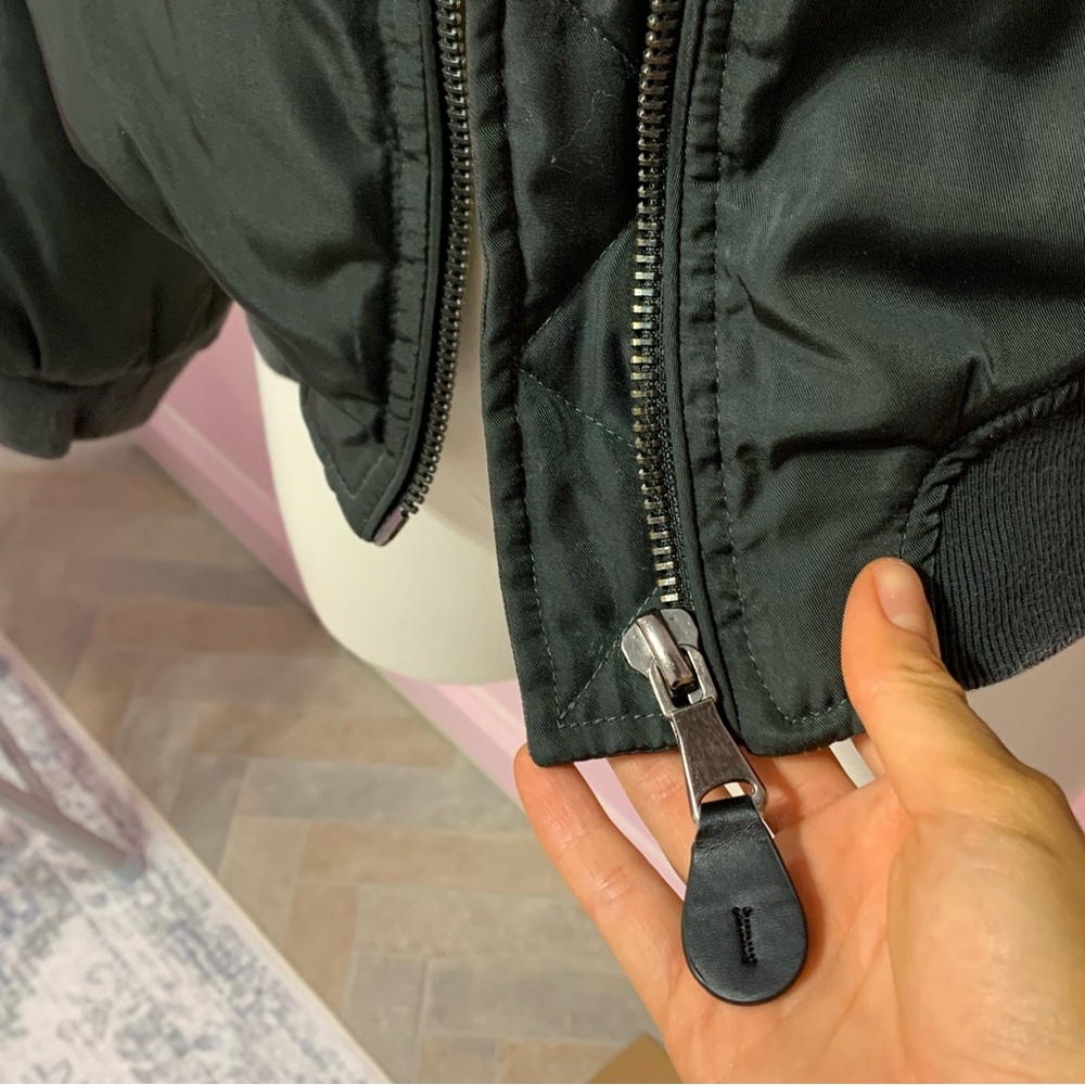 Kendall & Kylie Charcoal Bomber Puffer Jacket - Picture 7 of 10